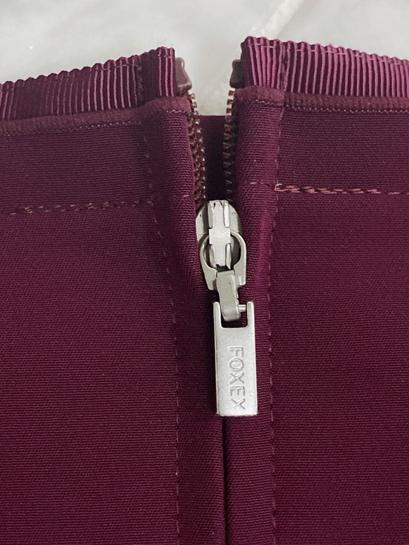 新品・未使用★FOXEY/フォクシースカート バロン 38 バーガンディ