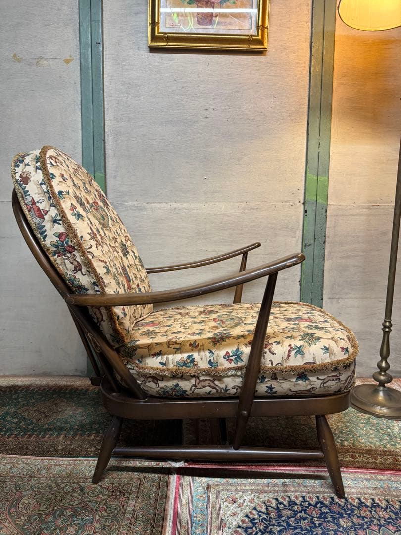 ② 英国 アーコール Ercol ウィンザー ソファ ビンテージ ラウンジチェア