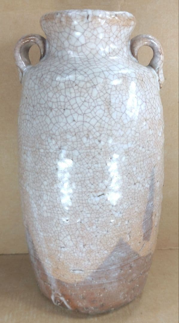 岡田裕 萩花入≪裏千家 十五代 鵬雲斎書付≫共箱 栞2 萩焼 岡田窯八