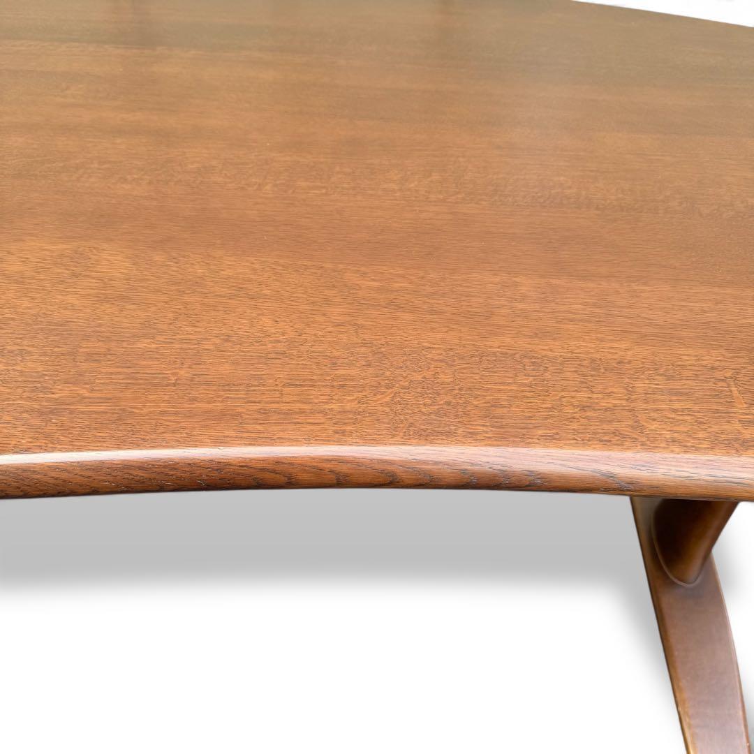 ダイニングテーブル 飛騨産業 キツツキ　豆型　森のことば　オーク材　無垢材