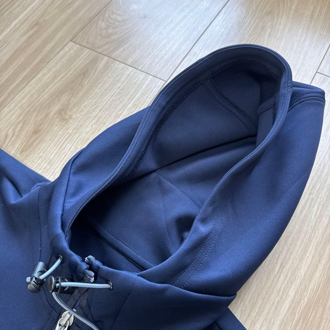 BRIEFING ネイビーパーカー　フード付き　レディース