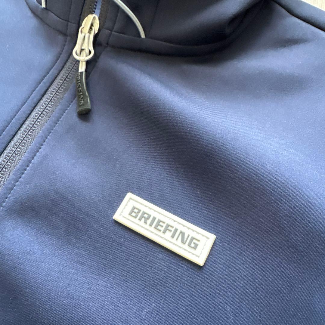 BRIEFING ネイビーパーカー　フード付き　レディース