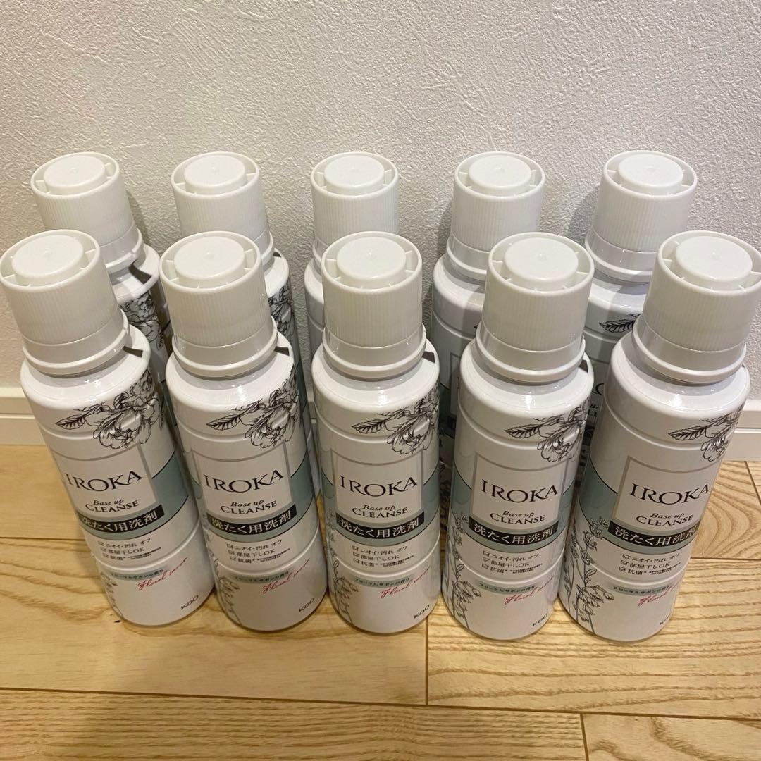 【売り尽くし】花王 IROKAベースアップクレンズ 600g×10本 洗濯用洗剤