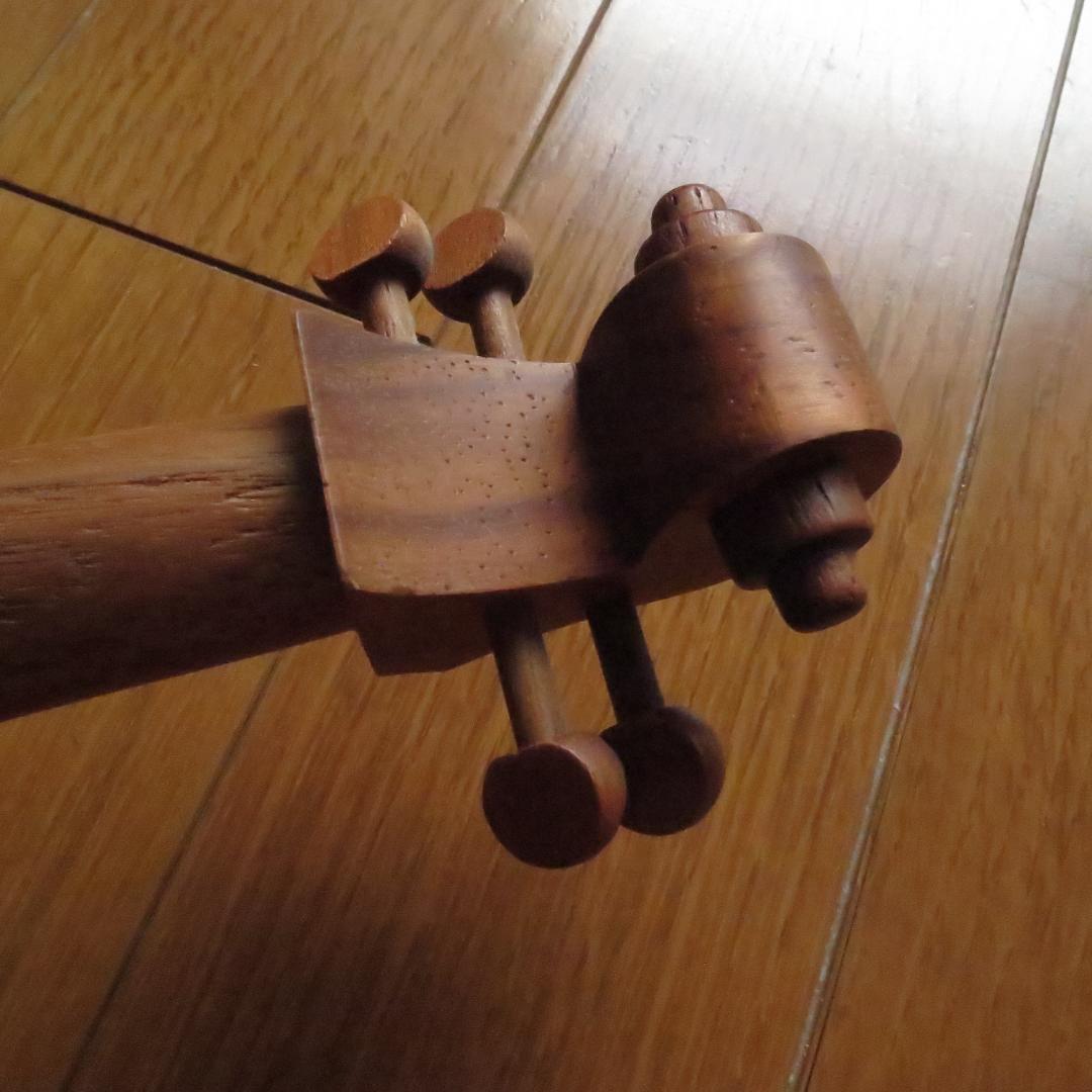 バイオリン型 木製振り子時計 掛け時計