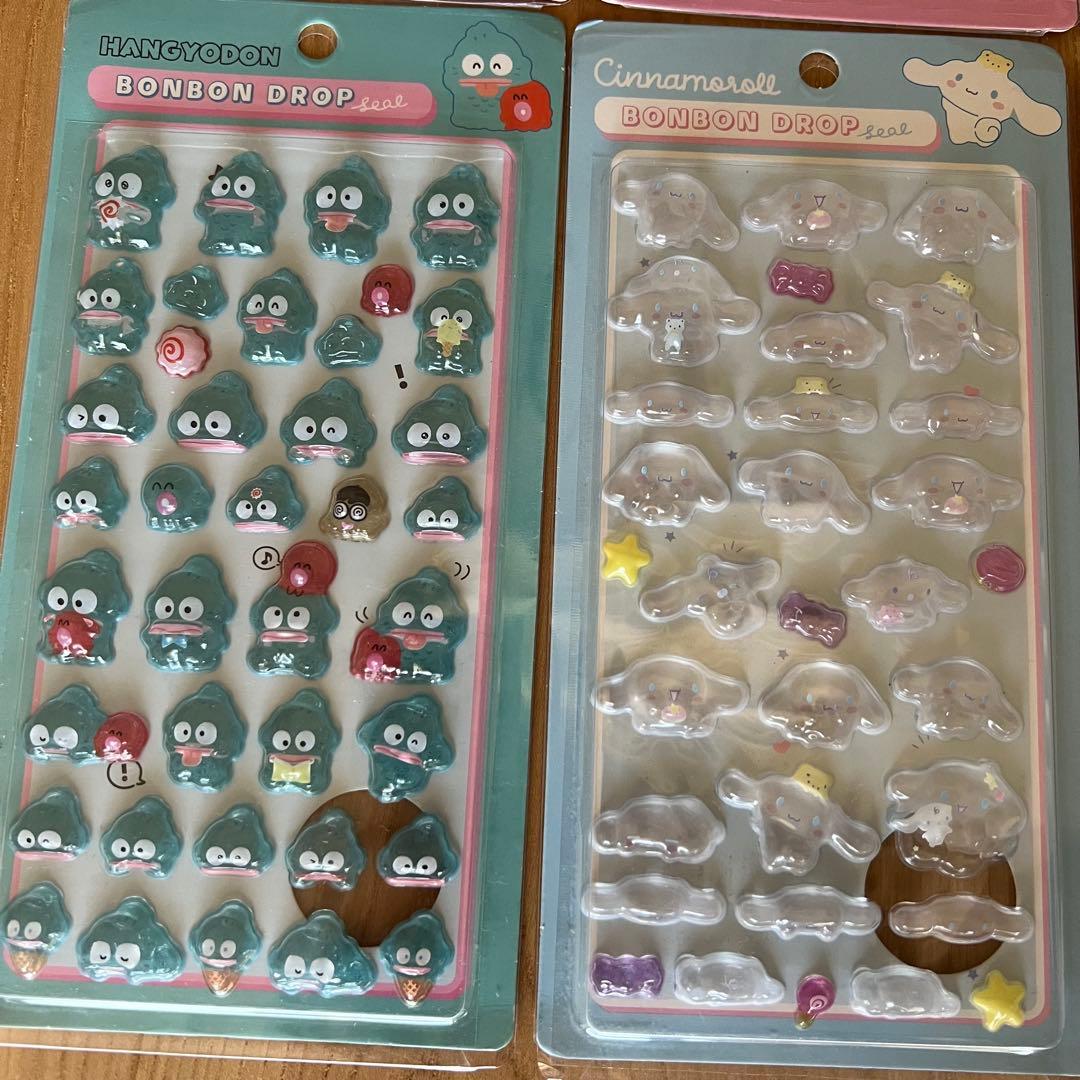 【新品未使用】サンリオ ボンボンドロップシール 8種類 ★おまけ付★