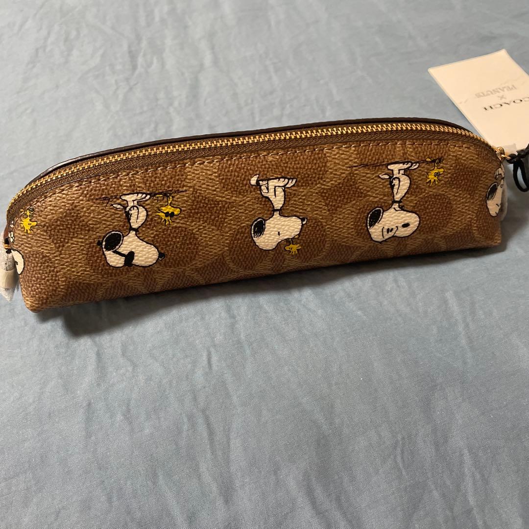 COACH X PEANUTS】ペンケース スヌーピー COACH X PEANUTS】ペンケース