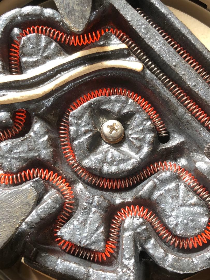 《R》茶道具 野々田式 風炉型電熱器 黒真塗B 元箱　260126く1