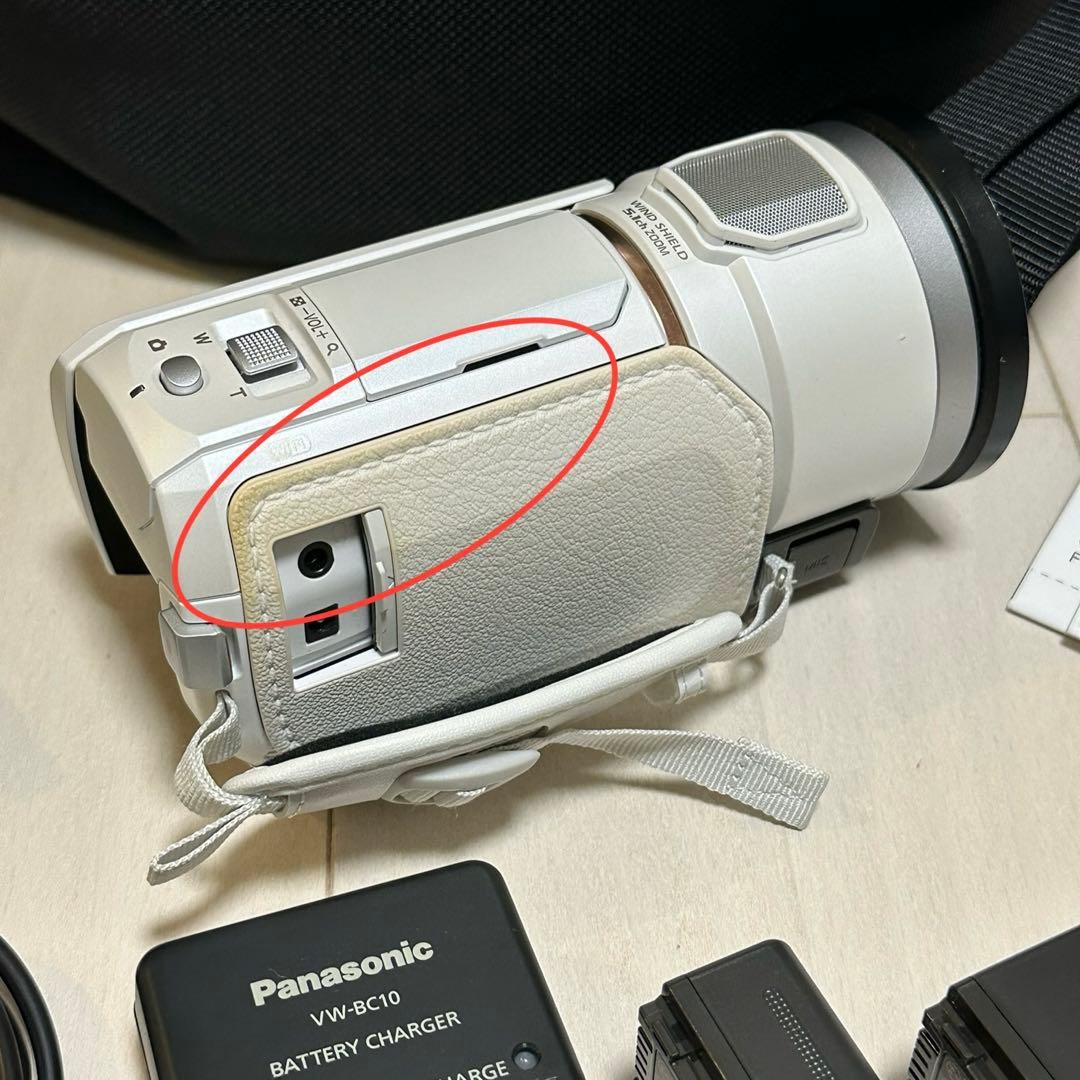 パナソニック 4K ビデオカメラ VX2M ピュアホワイト HC-VX2M-W