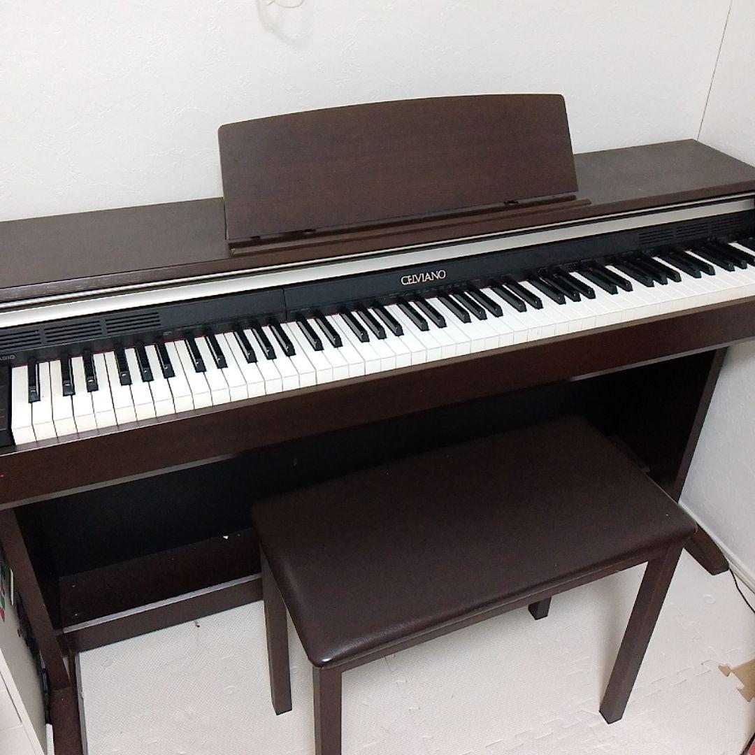 Celerano 電子ピアノ ダークブラウン - メルカリ