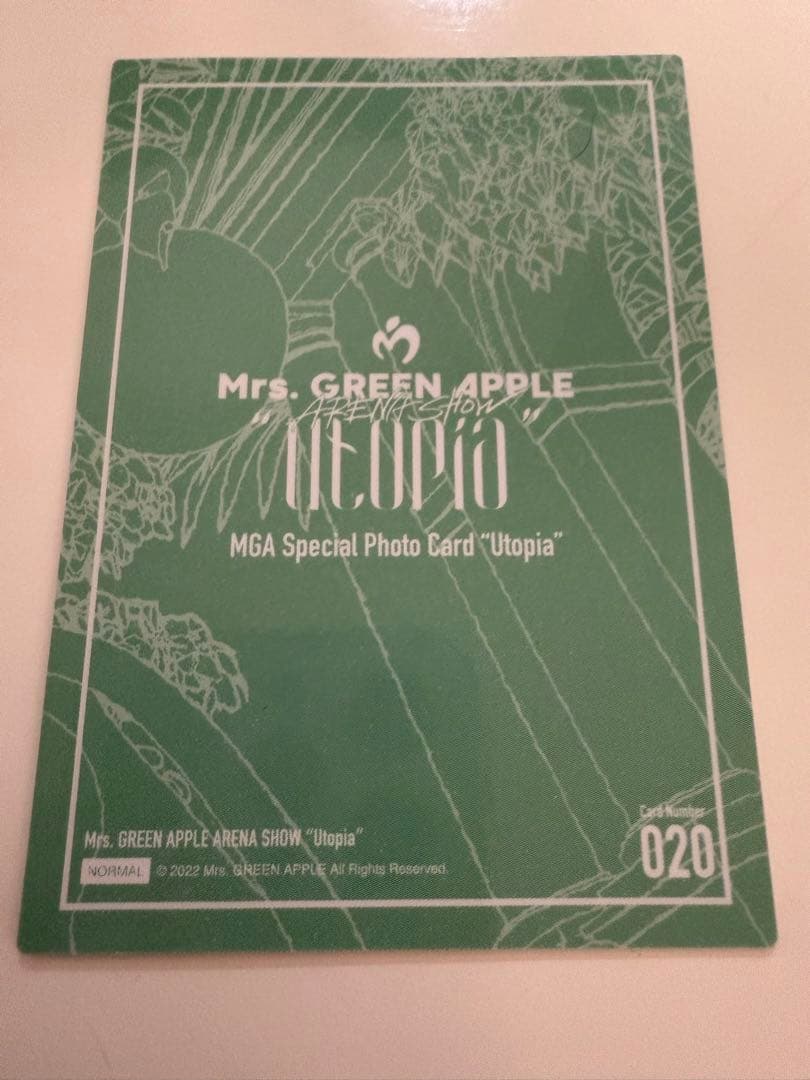 Mrs. GREEN APPLE フォトカード Utopia コンプリート ミセス Utopia