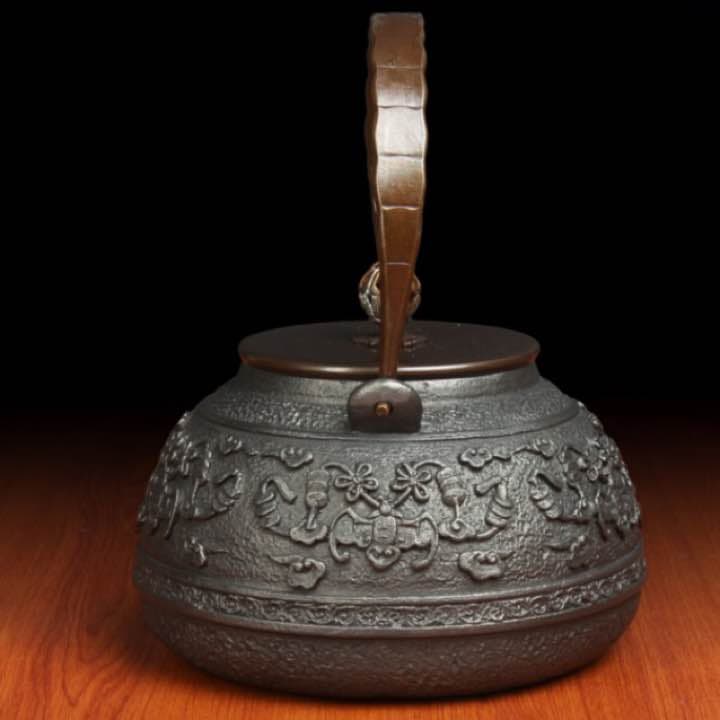 松紋堂 鉄器 急須 伝統工芸 手作り 鉄分補給 鉄瓶　015