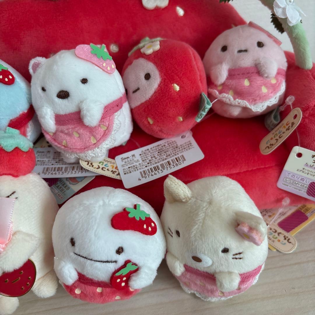 すみっコぐらし　いちごソファスペシャルぬいぐるみ 受注生産　限定品 いちご