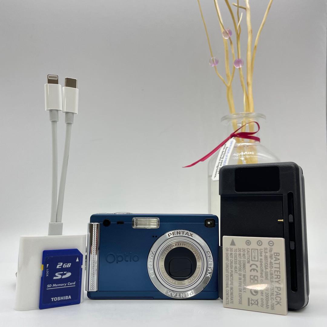 美品✨PENTAX Optio s5i✨動作確認済 スマホ転送OK 可愛すぎる