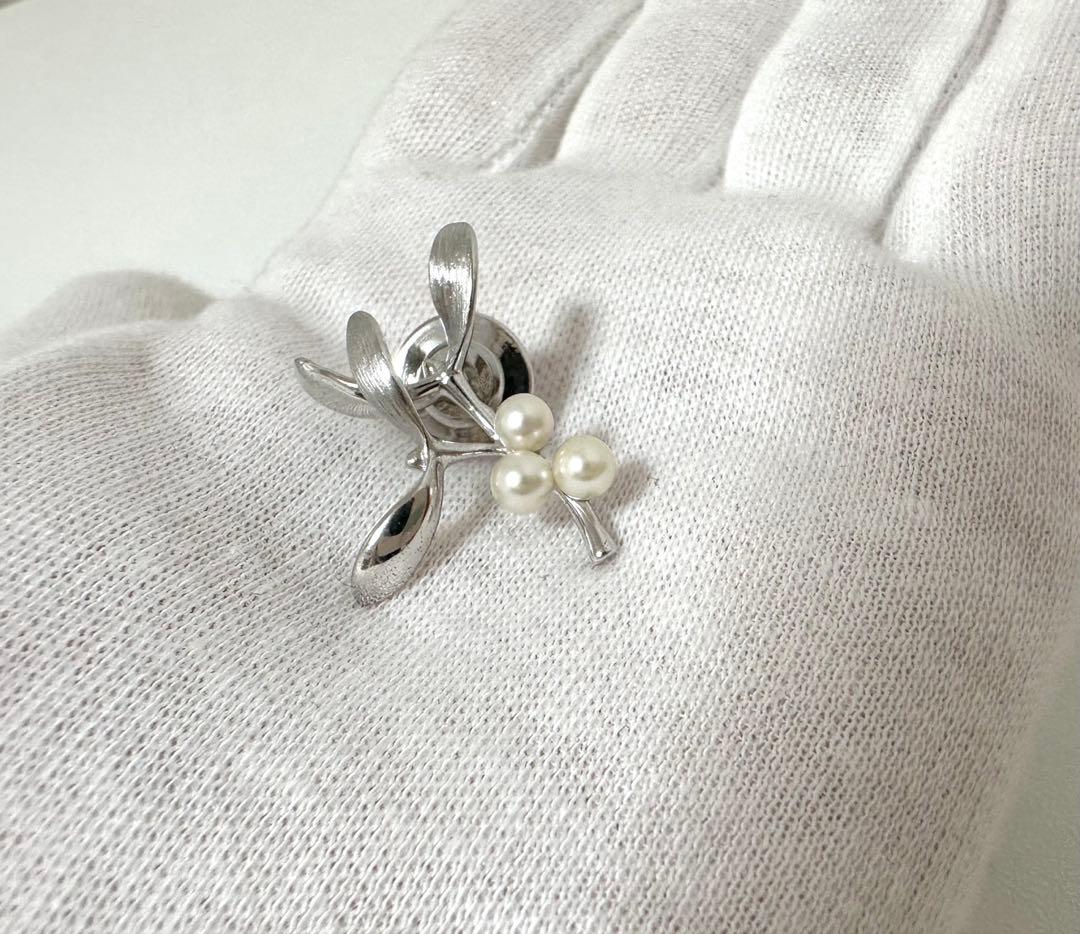 MIKIMOTO アコヤベビーパール ピンプローチ SV レディース