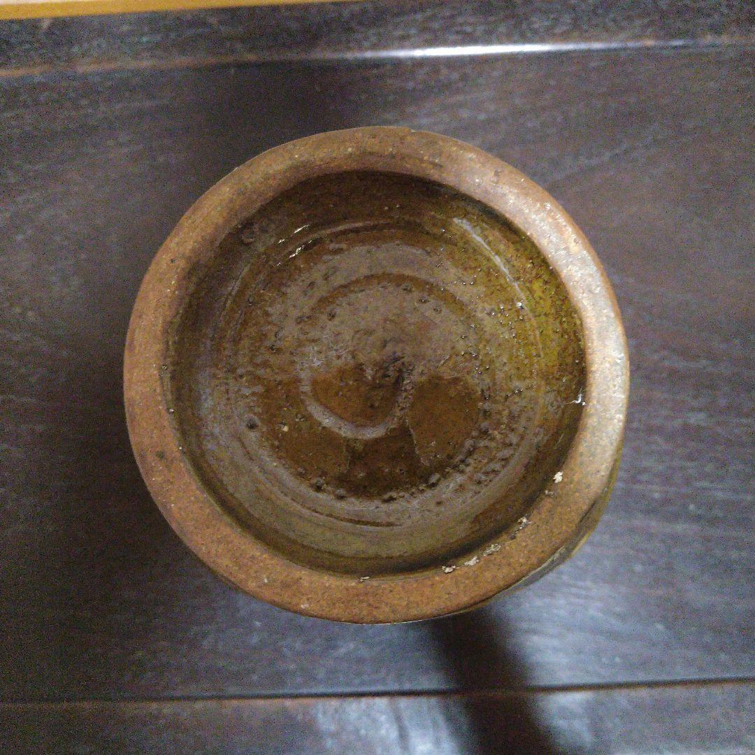 NO341 スリップウェア　花瓶　民芸　刻印あり