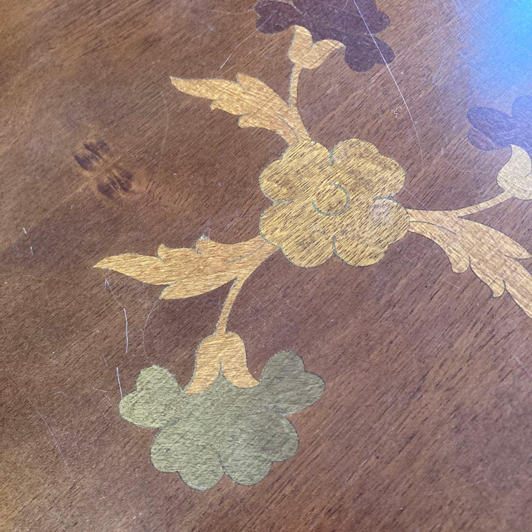 Y*u様 象嵌 コーヒーテーブル 丸テーブル サイドテーブル 幅54cm A