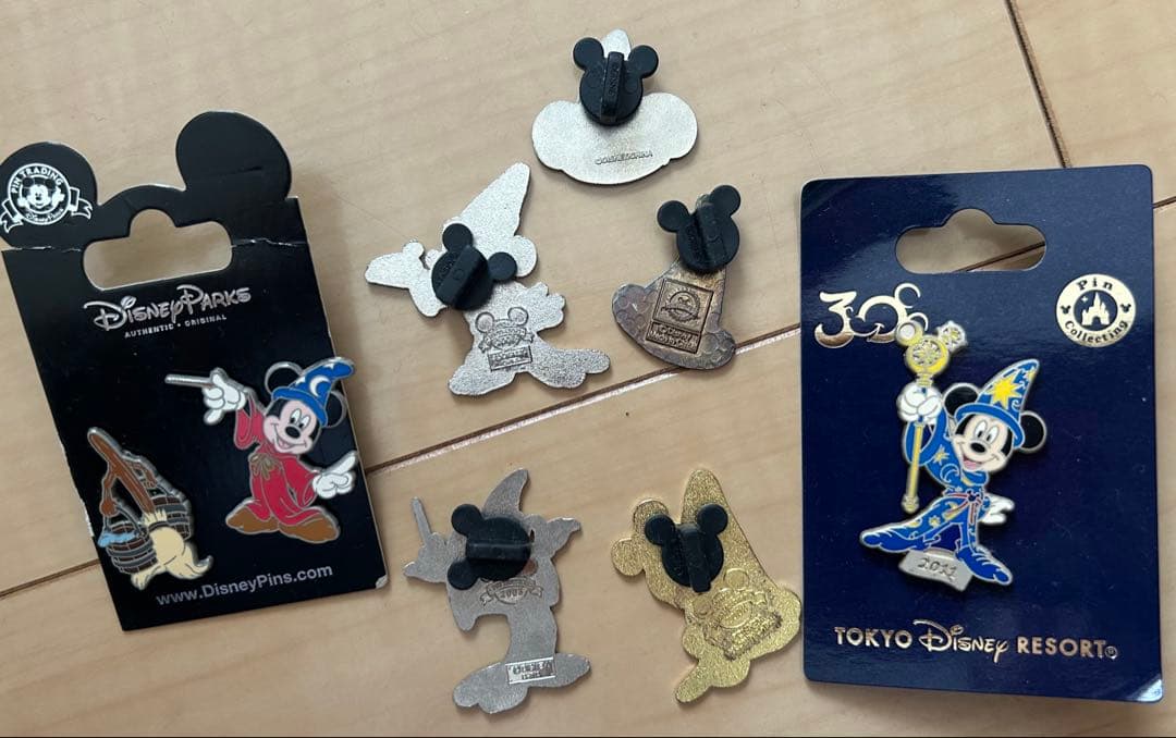 ディズニー disney ミッキー ソーサラー 蒸気船ウィリー ピン セット