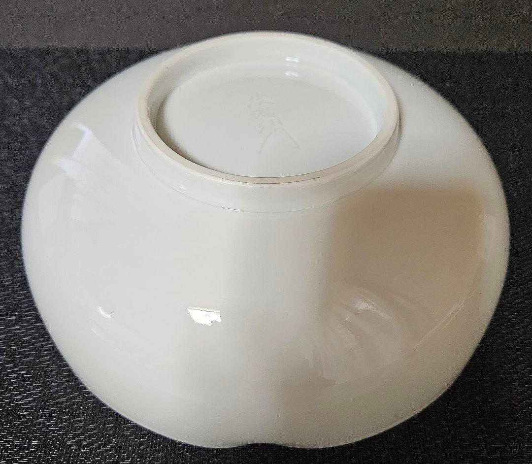 有田焼 厚生労働省認定『現代の名工』奥川俊右衛門作 白磁 彫り竹文様