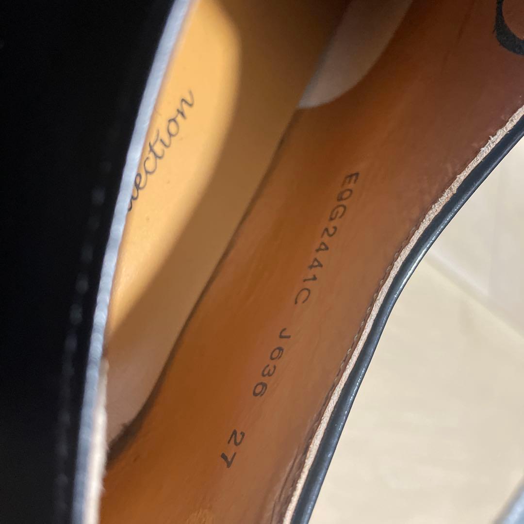 美品【リーガル】プレーントゥ 外羽 J636♡ブラック 27