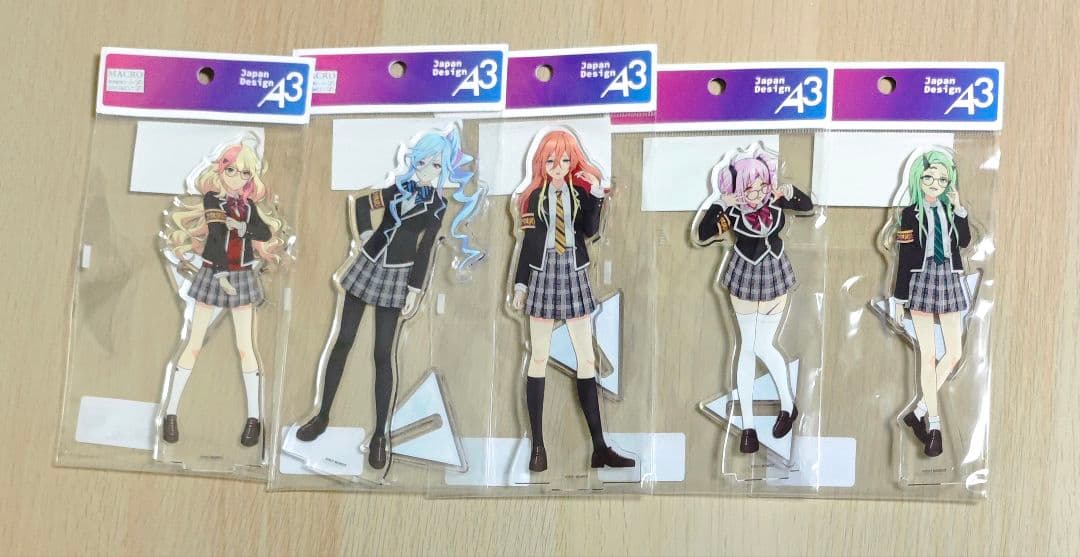 劇場版マクロスΔ 池袋デルタ学園 闇な生徒会 アクリルスタンドセット