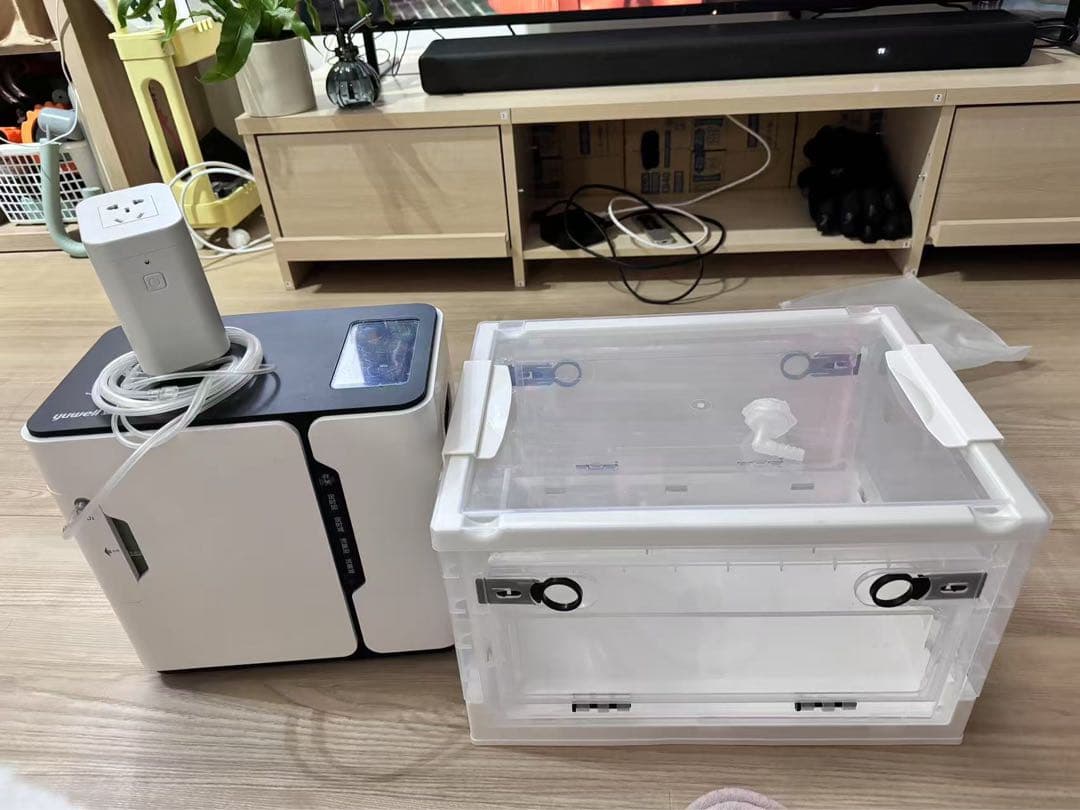 ペット酸素濃縮器 電圧220V 用、110Vアダプタ付き