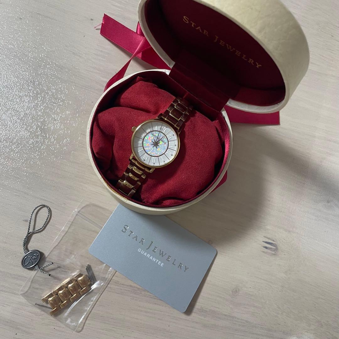 STAR JEWELRY 2019 クリスマス ガラスウォッチ ピンクゴールド - メルカリ