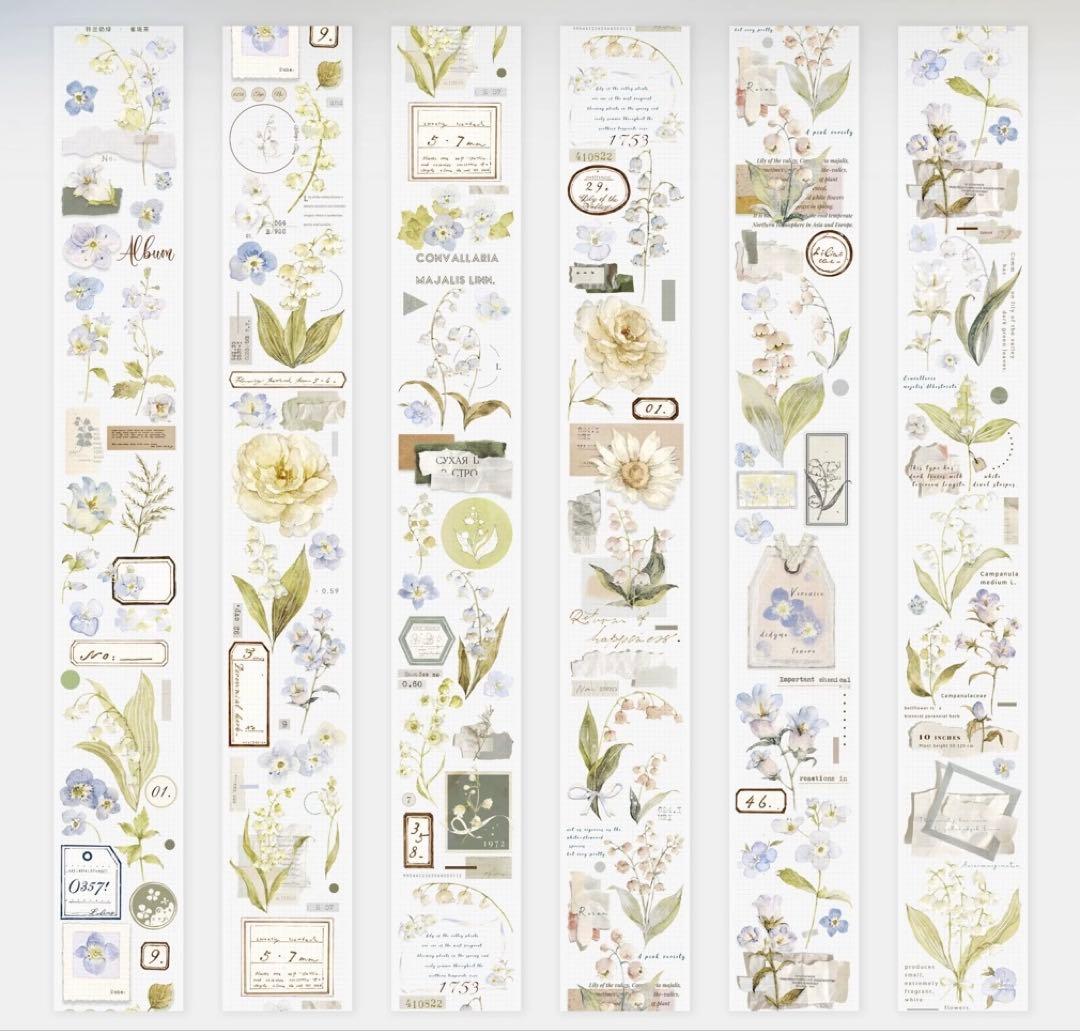 ⭐️SALE⭐️ 雀斑茶《铃兰奶绿》海外マスキングテープ　マステ 【1638】