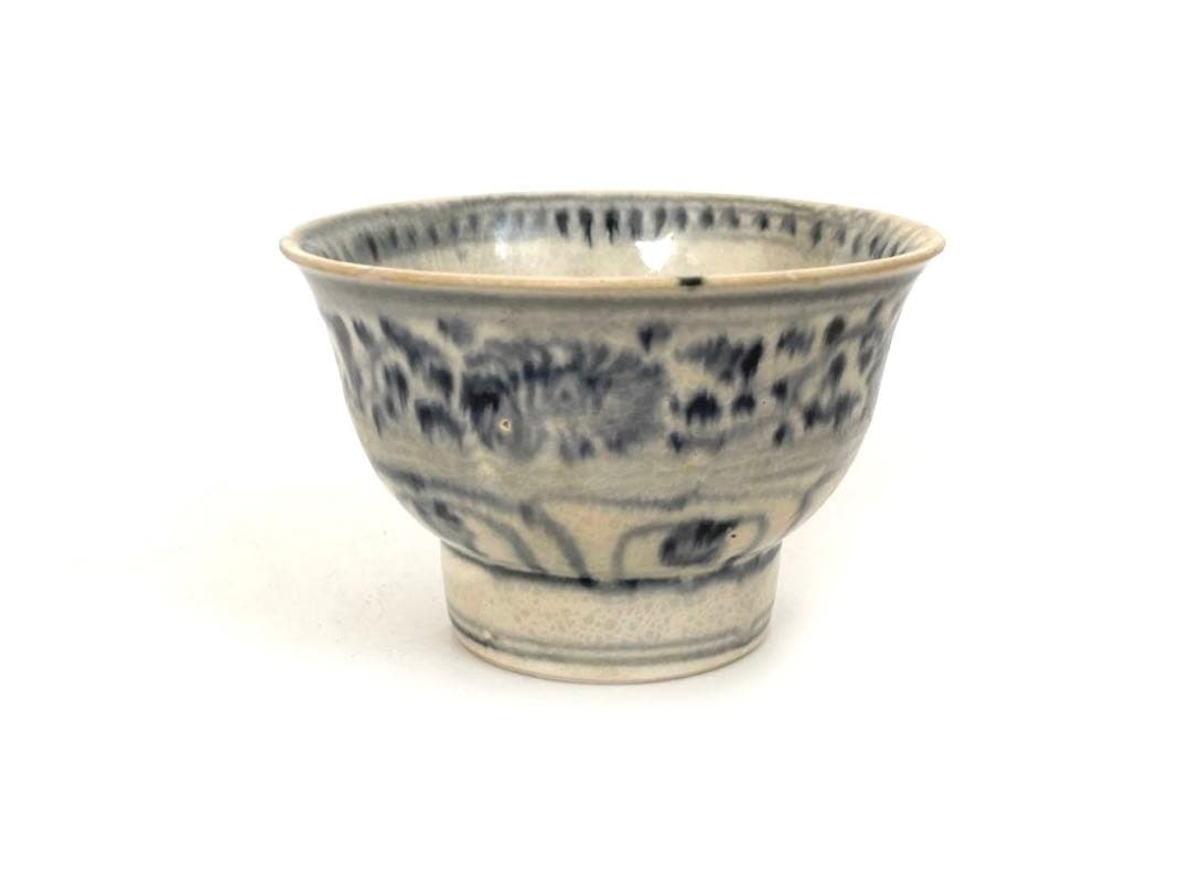 骨董 アンティーク 安南 絞手 茶碗 ベトナム古陶磁 蜻蛉手茶碗 - メルカリ