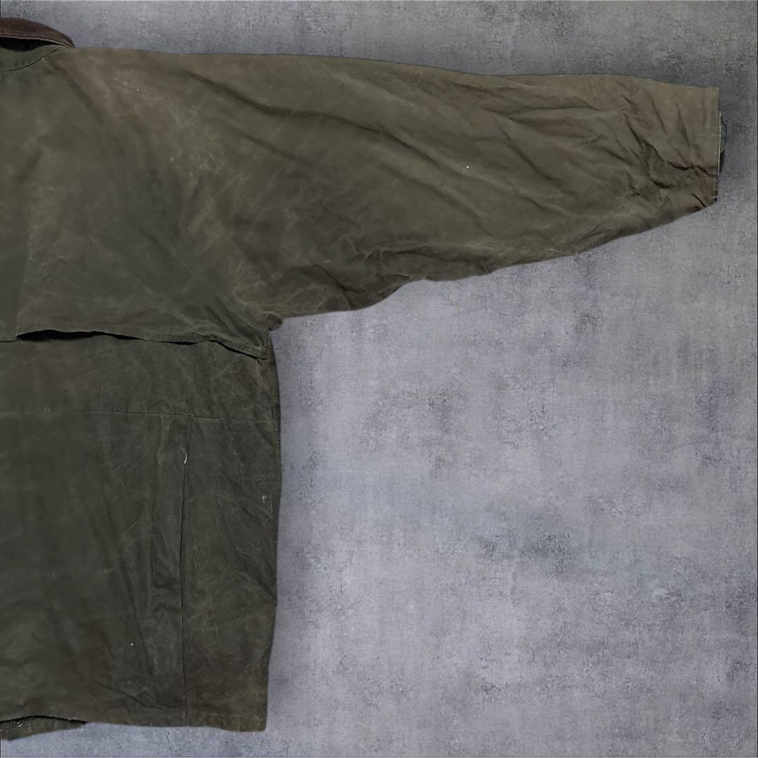 雰囲気抜群　LEWIS CREEK オイルジャケット　襟レザー