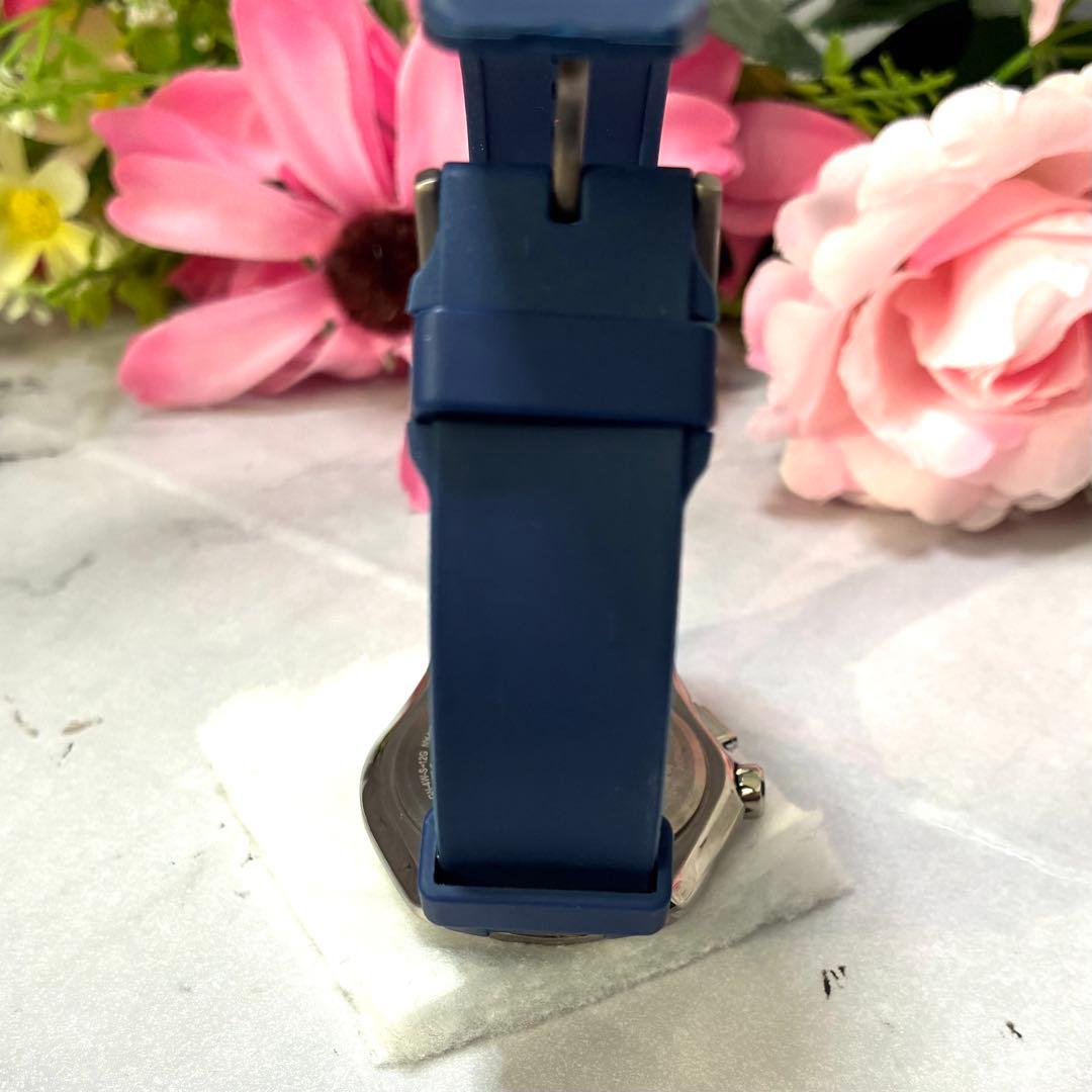 【美品】シチズン 腕時計 Bluetooth ソーラー W410 ネイビー