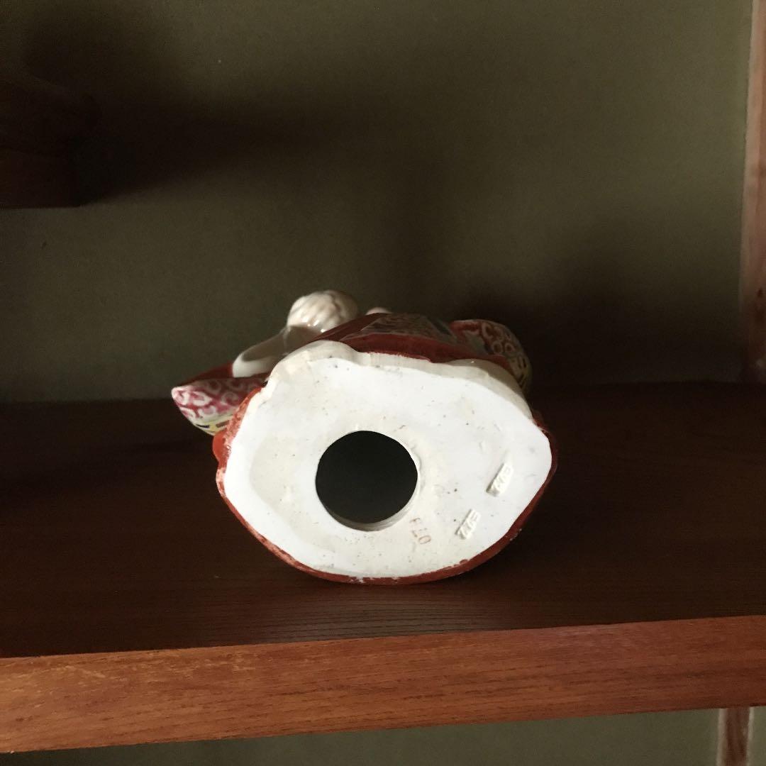 縁起物 福禄寿 彫刻人形 中国古美術 三開仏、幸福・財産・長寿を