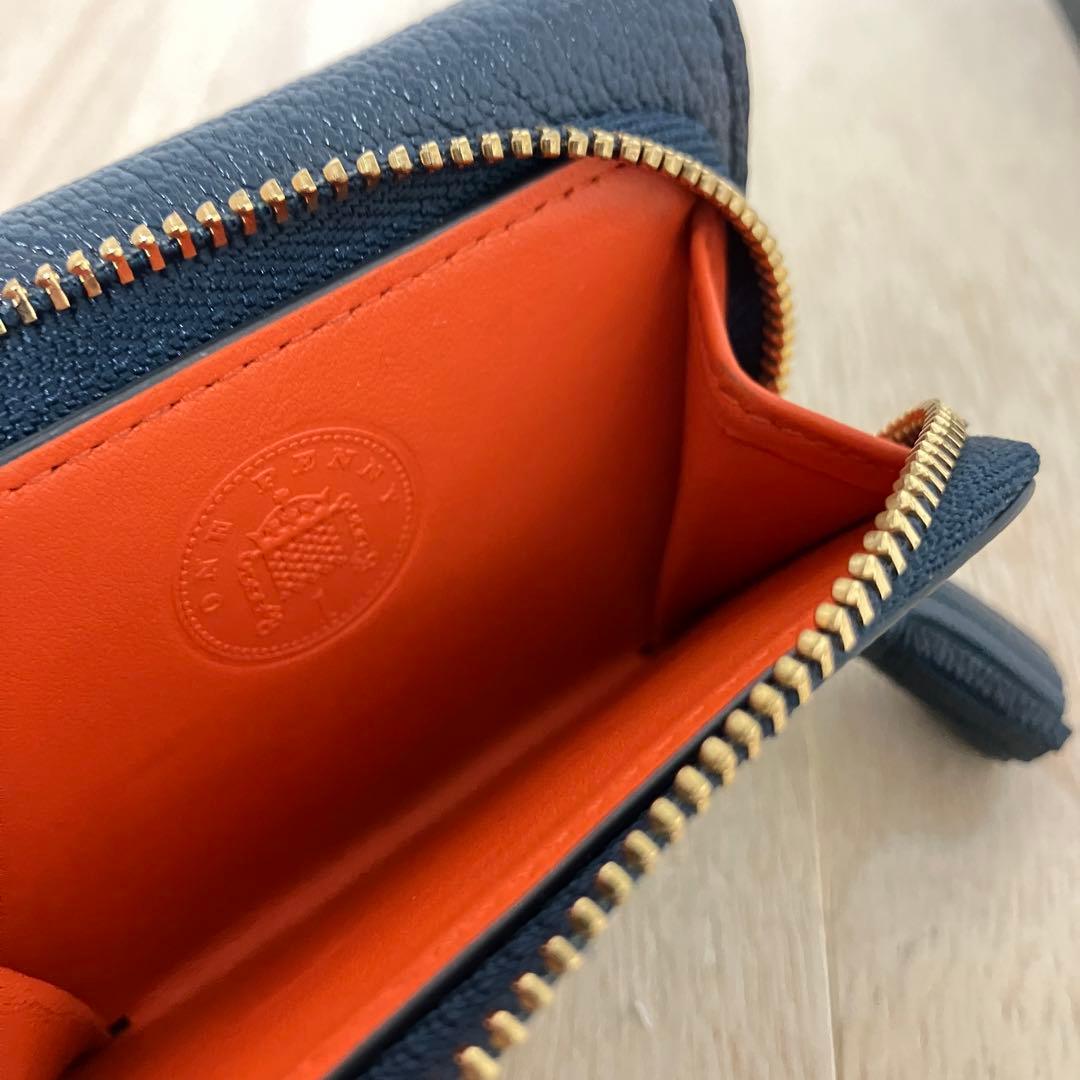 定価5.3万✨訳あり✨極美品✨アニヤハインドマーチ✨ミニ財布✨eyes✨紺