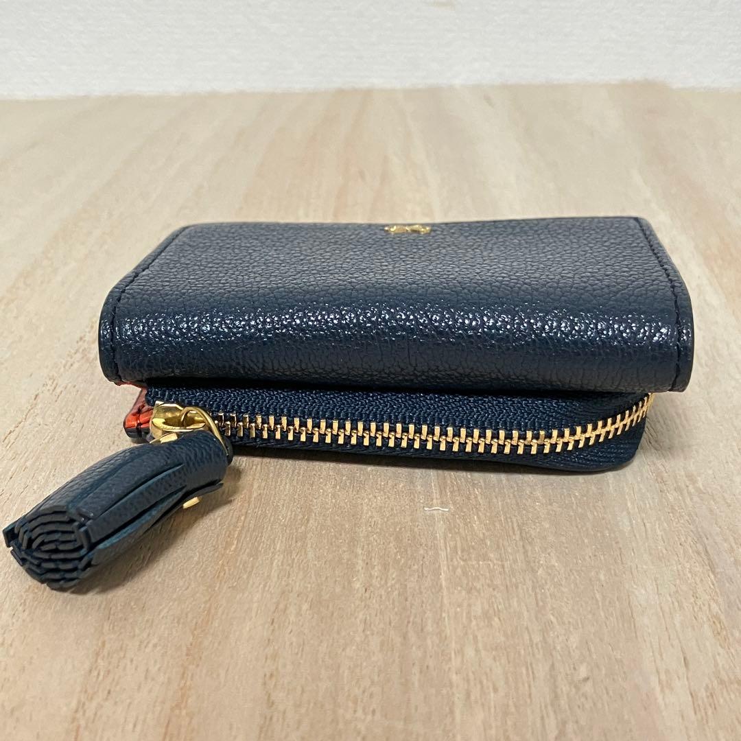 定価5.3万✨訳あり✨極美品✨アニヤハインドマーチ✨ミニ財布✨eyes✨紺