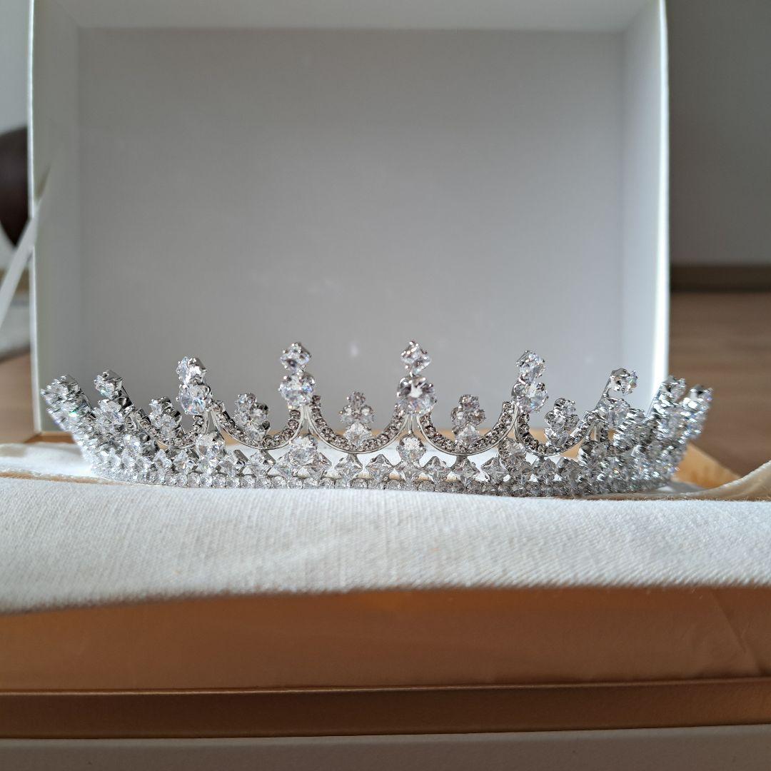 ステラブライダル キュービックジルコニア ティアラ フォンテーヌⅢ