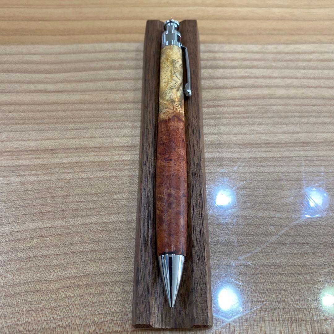 工房楔 花梨 紅白 瘤 シャープペンシル