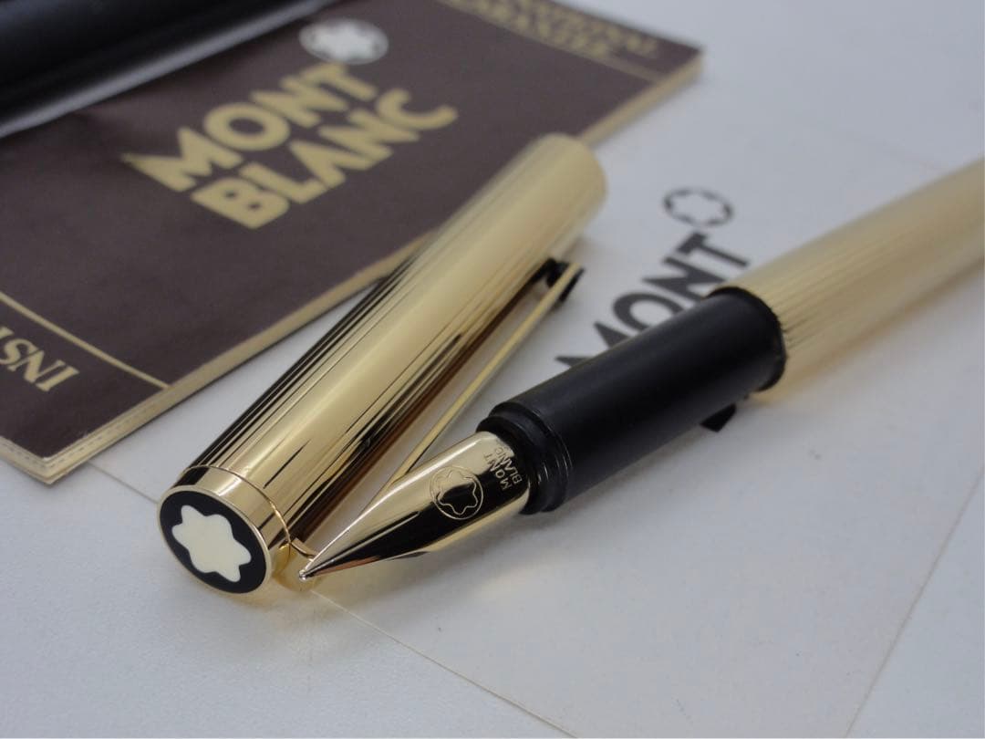 モンブラン未使用に近い品！稀少度の高い金運を呼ぶ！総金張りSライン