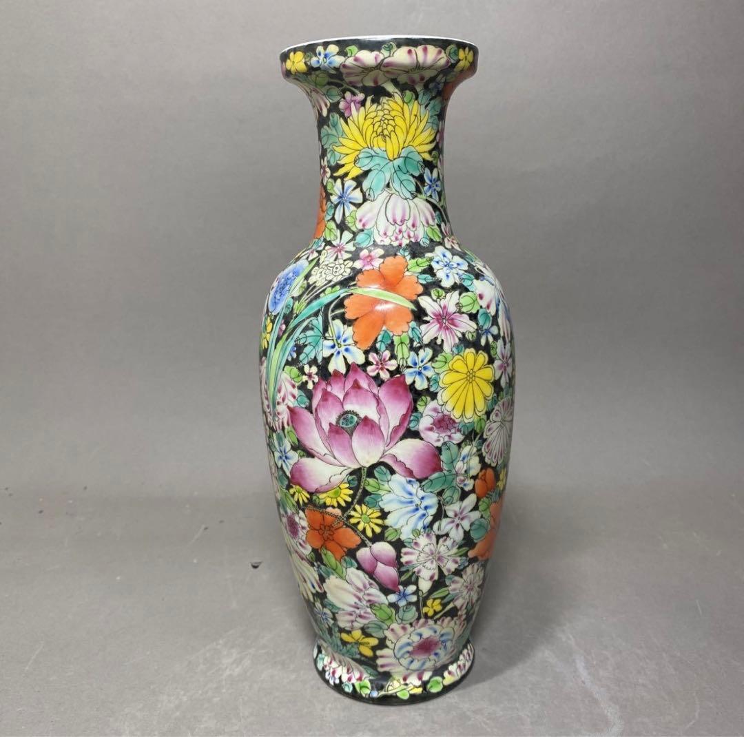 中国古美術　景德鎮　古玩　粉彩　花瓶　花器　花入　サイズ 25.5㎝