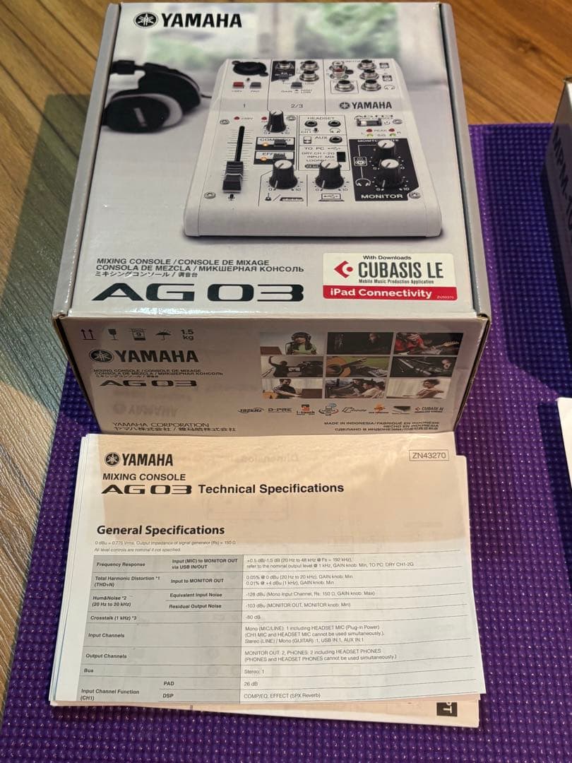 【配信スターターセット】YAMAHAミキサー　AG03 ケーブル、配信機材付き