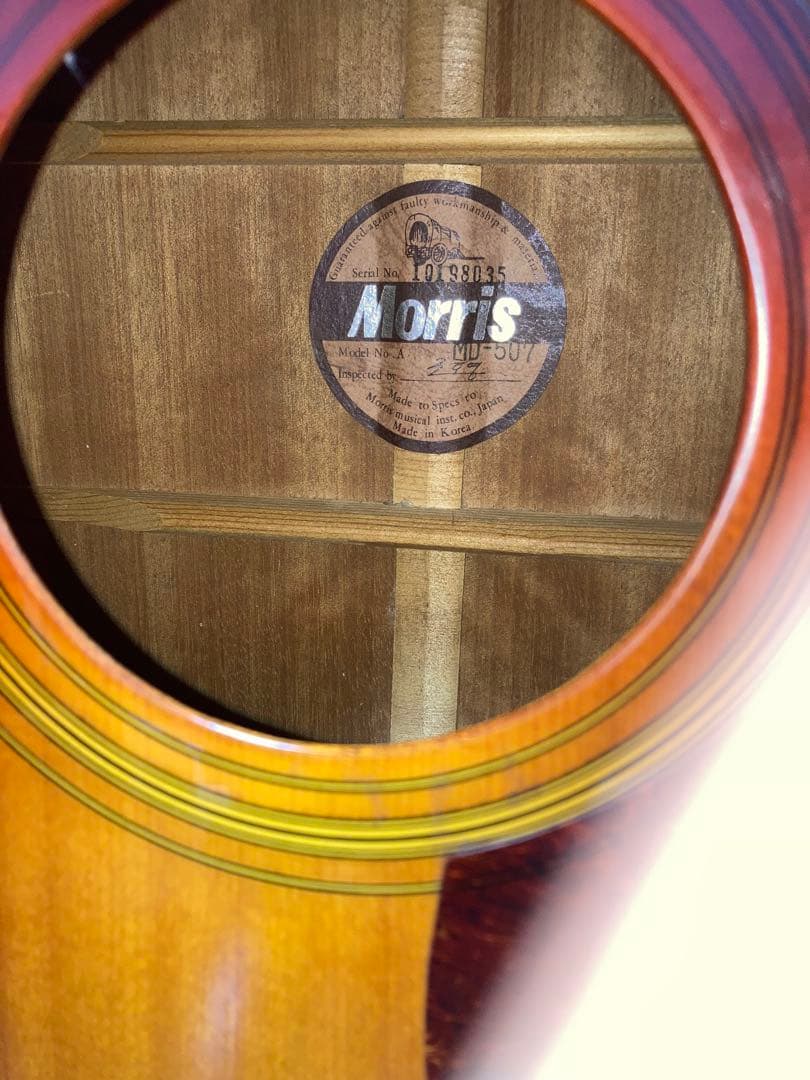 Morris アコースティックギター ジャパンヴィンテージハードケース付