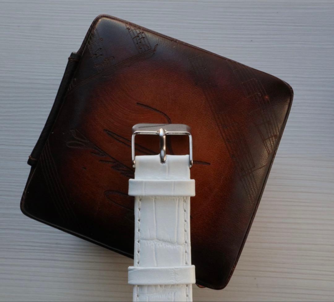 SEIKO tank 白×銀 レクタンギュラー 稼働品