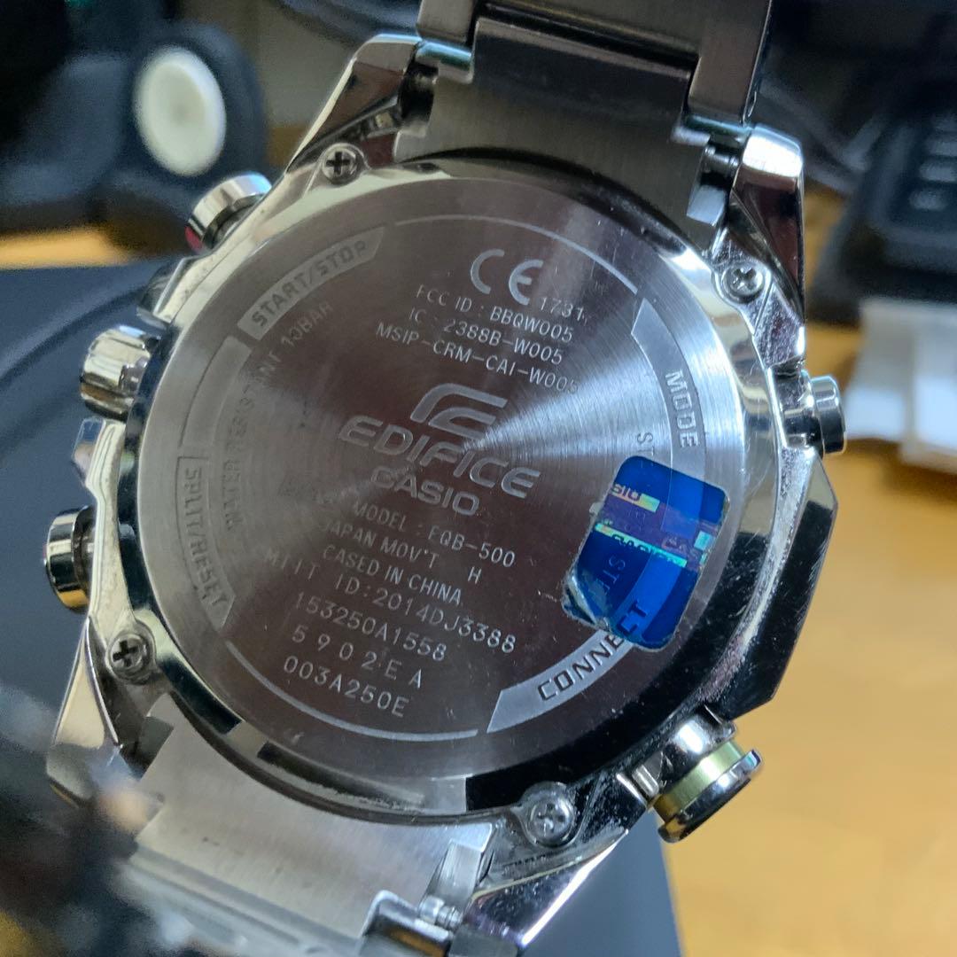 EDIFICE EQB-500 クロノグラフ腕時計