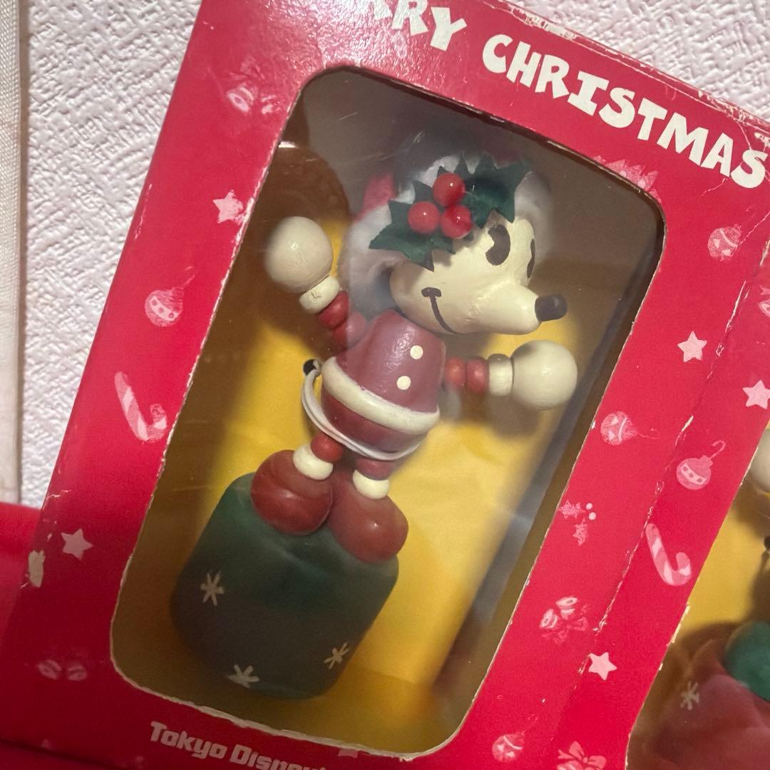 ディズニーランド ディズニーシー クリスマス 木の人形 フィギュア
