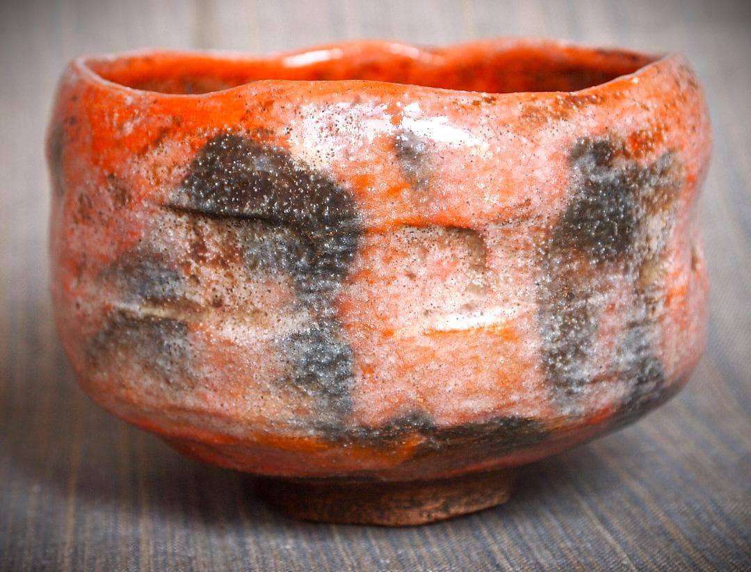 希少作☆楽家 九代吉左衞門(了入)☆赤楽