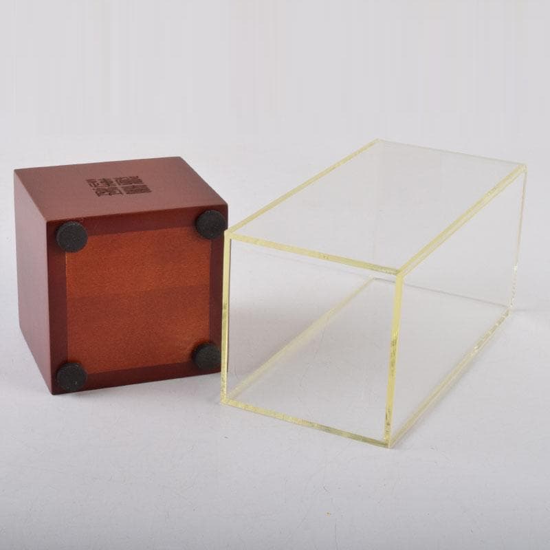 中国 松源工芸 玉石白玉彫刻 花 置物 証書・ケース・箱付 C 9108の通販