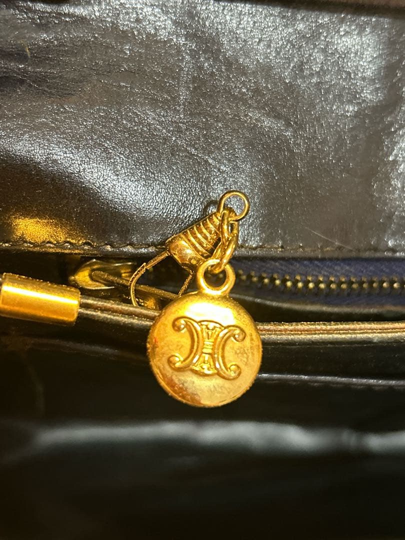 至高の逸品✨CELINE ショルダーバッグ Cマカダム　ゴールド金具 /725