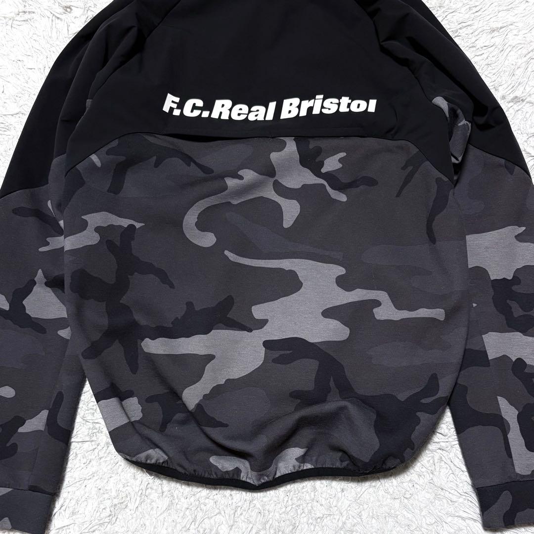 エフシーリアルブリストル SOPH ジップアップパーカー カモフラブラック　S