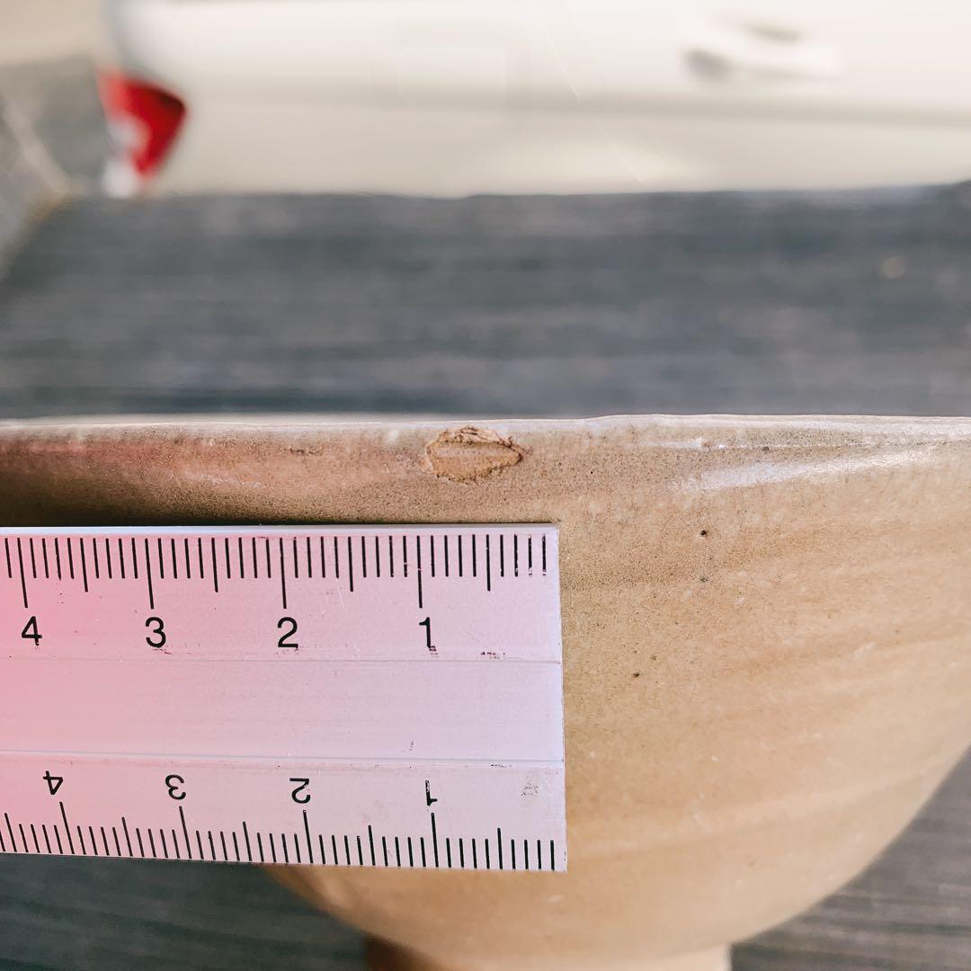 李朝　高麗　抹茶茶碗　大きな茶碗　朝鮮　韓国　骨董品　中国　古美術　欠けあり