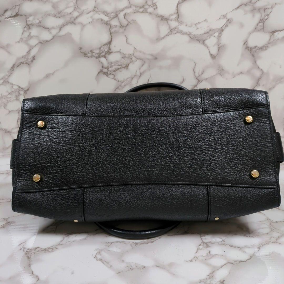 コーチ　マーサー　サッチェル　ペブルドレザー　ハンドバッグ　ターンロック　3室