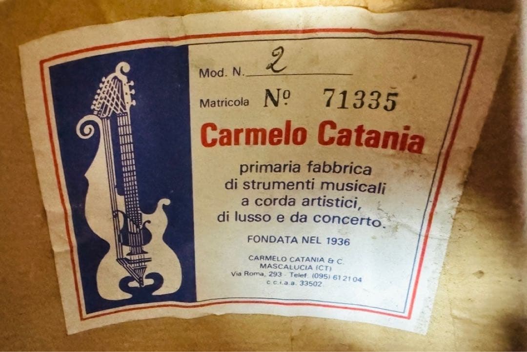 carmelo catania カターニアカルメロ マンドリン No.71335
