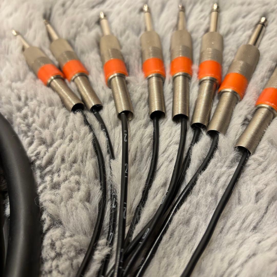 約5m】MOGAMI D-sub25 ⇔ TSフォン8ch スネークケーブル